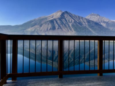 Magnificent views from the lakefront deck!