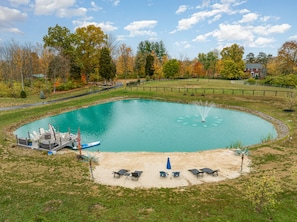 Swimming/Fishing Lake with Beach