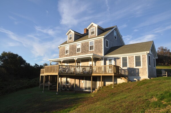 Classic expanded Block Island Farm house with four levels of living space