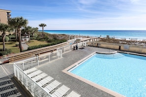 Balcony - 
Waters Edge Resort Unit 213 Fort Walton Beach Florida Okaloosa Island Vacation Rentals