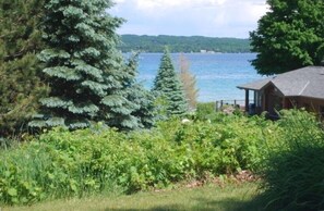 Lake view from screened-in porch