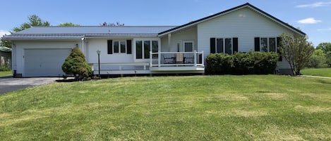 Newly added front porch