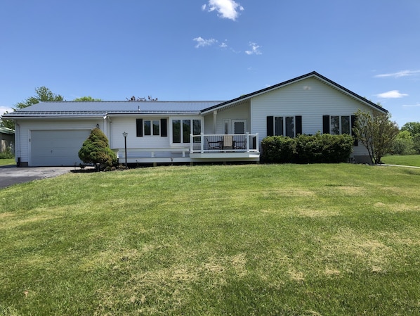 Newly added front porch