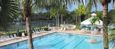 Junior Olympic Size Swimming Pool & Cabana