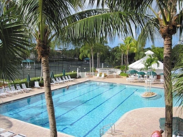 Junior Olympic Size Swimming Pool & Cabana