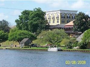 The beautiful Cane River. Take a ride on the Cane River Queen excursion boat.