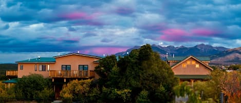 Panorama of Truchas Peaks Place with Mountain Views & nearby Casita 