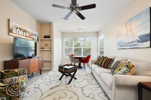 Living room with sofa bed