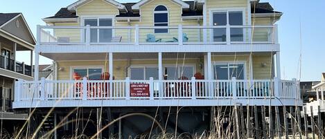 Front of the house from the beach.