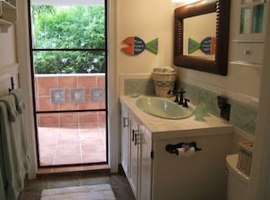 Bathroom with Outside Garden Shower