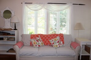 view out to front sunporch and street