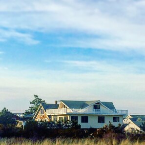 Linden Cottage, from the dune line.