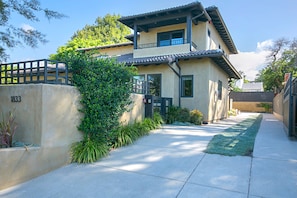 Our home driveway providing entrance to the private apartment in back.