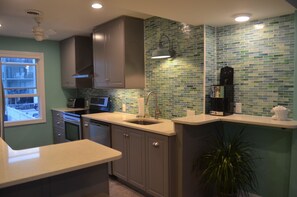 Kitchen with coffee bar