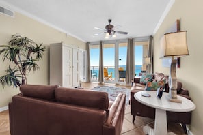 Gulf front living room