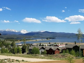 Lake Granby and mountain views from the deck