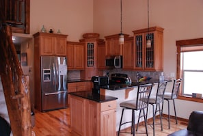 Newly remodeled kitchen, fully stocked with cooking equipment