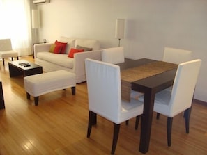 Living Room with 4 Person Dining Area
