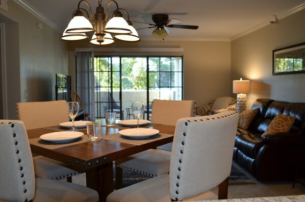 Dining and Living area