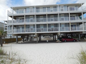 Taken from the beach-#101 is 1st floor on the left [West} side