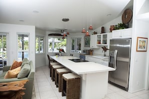 Kitchen view, looking toward Oasis yard