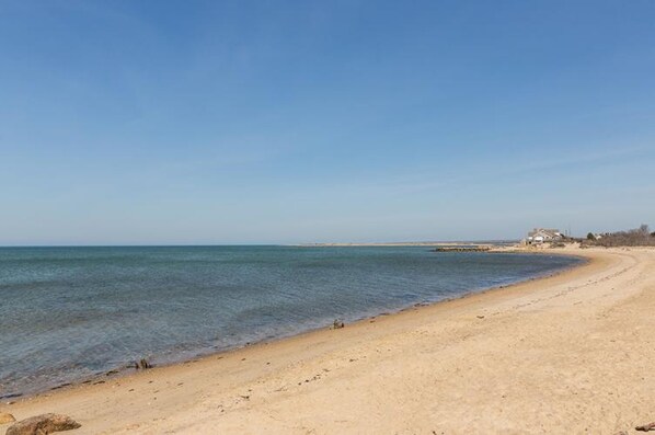 Full access to this private beach at the end of the road. 