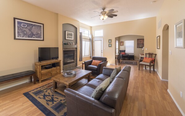 Our open floor plan makes for an inviting setting to relax with family & friends