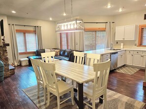 Over-sized corner unit, so there's extra space. 