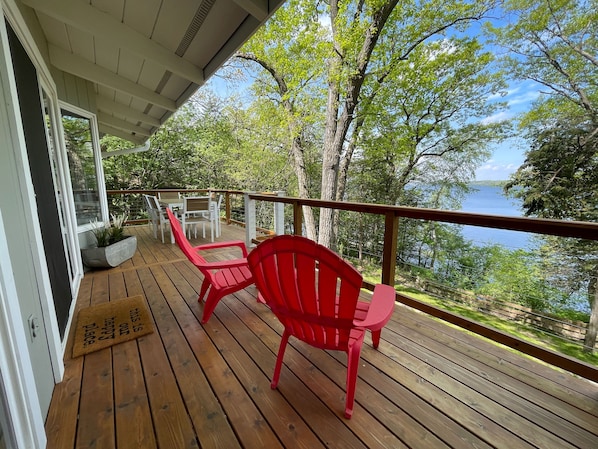 Large Deck with Lake View