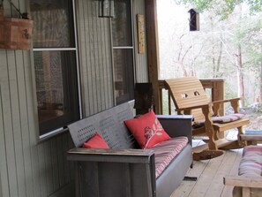  Great place to sit and listen the rain falling on the tin roof.