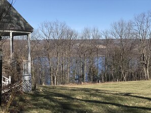 View of the lake in early spring