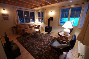Living Room with views to woods 