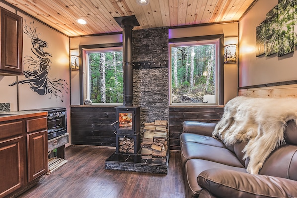 Main floor of the cabin.