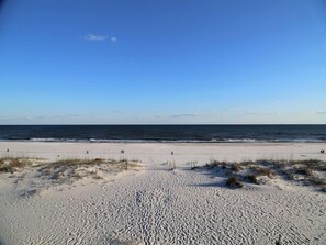 Awesome view of beach/gulf from deck