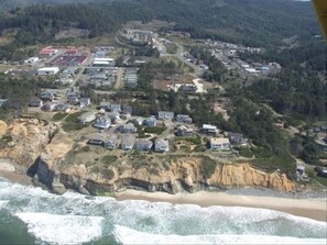 View of subdivision from air.