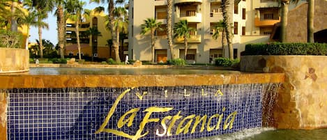 The Villa La Estancia fountain will welcome you as you arrive.