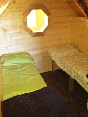A view of inside the birdhouse