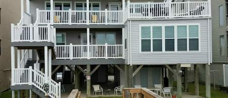 View of the Muth Beach House from the dune walkover