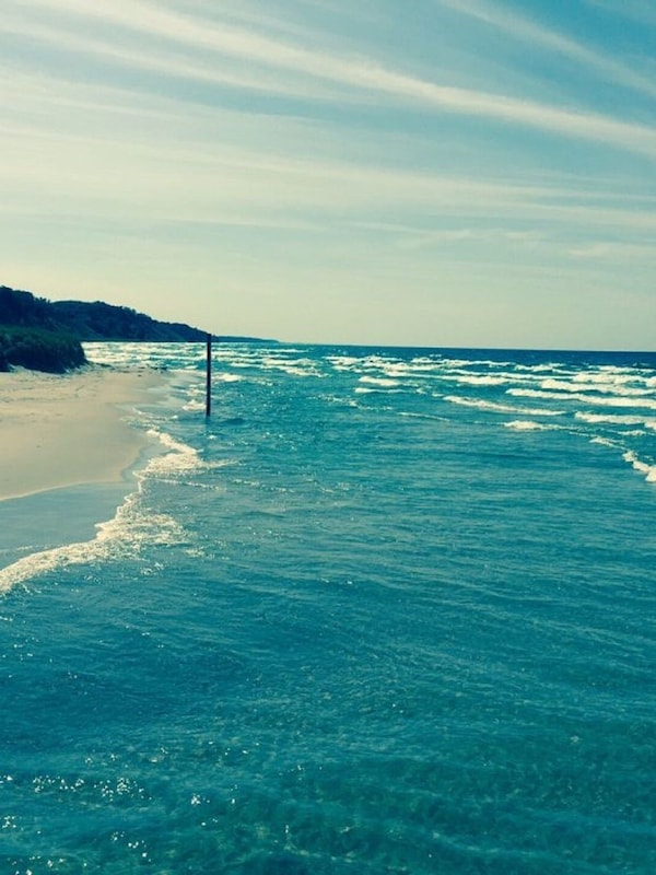 Private beach