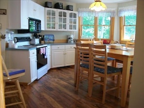 Partial View of Kitchen-Windows Have Views of Lake