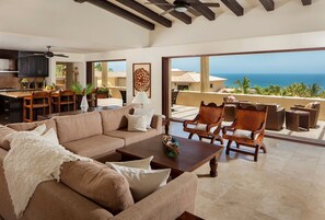 Great Room with Pocket doors 