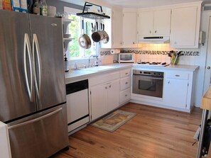 Open floor plan kitchen leads in to the front dining area