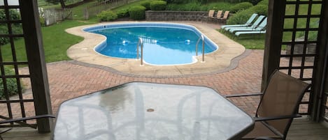 Pool typically open Memorial Day through Labor Day, weather permitting.