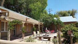 Common patio area w/ fire-pit (Casa la Vina in the background)