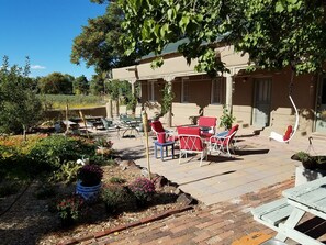 Porch Area (fire pit is far left)