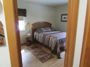 Bedroom with queen bed