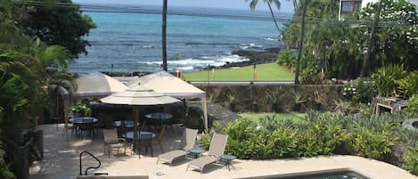 The awesome view from the lanai, living and dining room, kitchen & master suite!