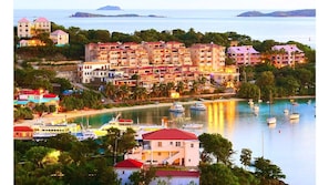 Grande Bay Resort is in the heart of Cruz Bay in walking distance to restaurants