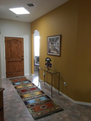 Colourful entrance hallway