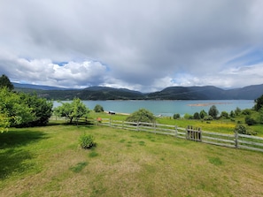 View of beach from the deck